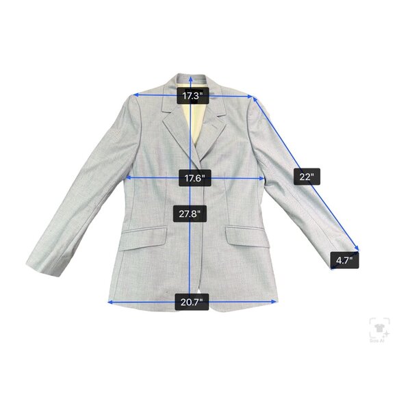 Brooks Brothers Womens Light Blue Cotton Blazer & Skirt Set Button Closures Sz 8 - Picture 14 of 16